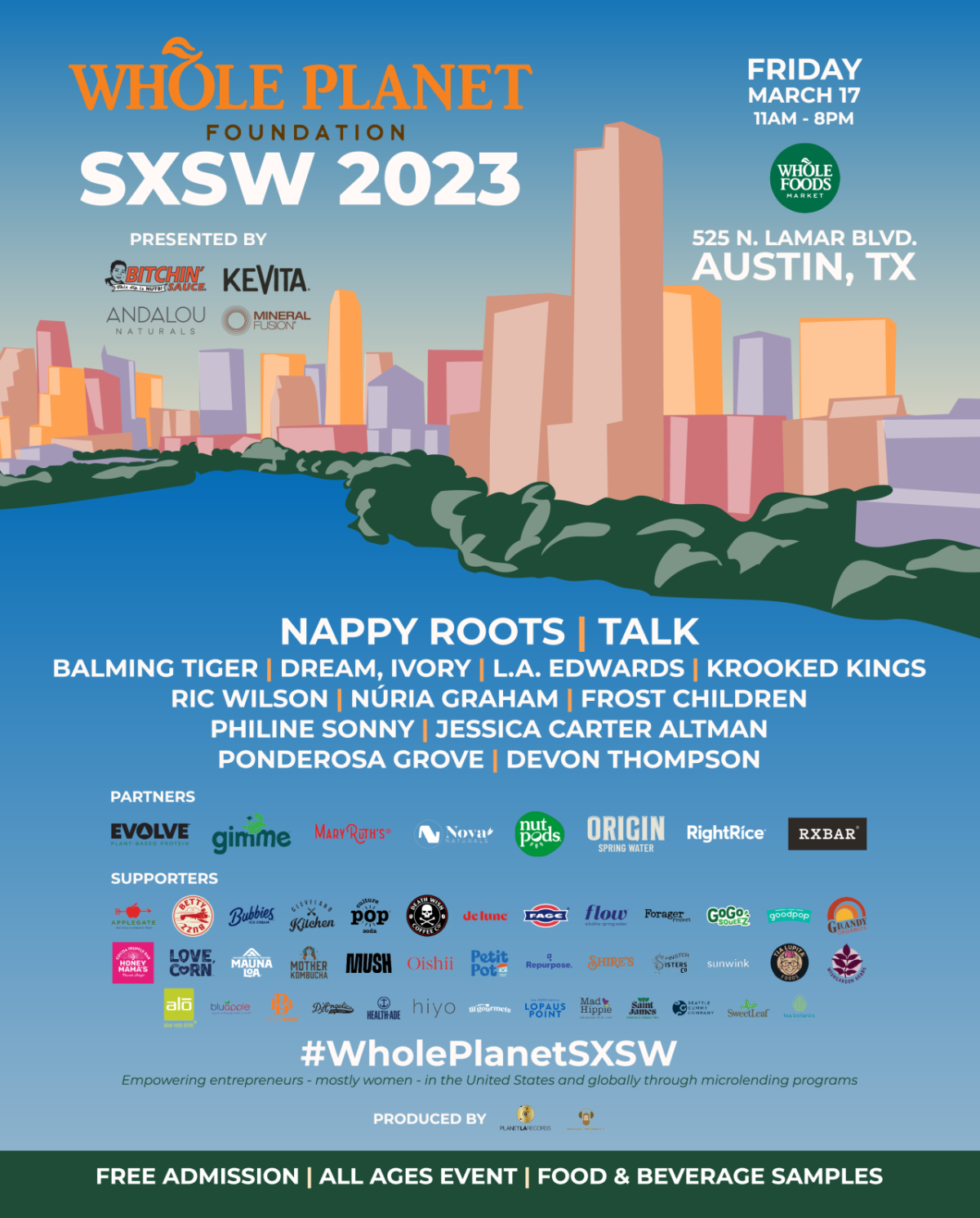 SXSW 2023 Showcase at Whole Foods Market Flagship Location